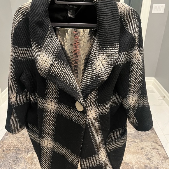 Focus 2000 shorty cute plaid jacket size large - Picture 15 of 17